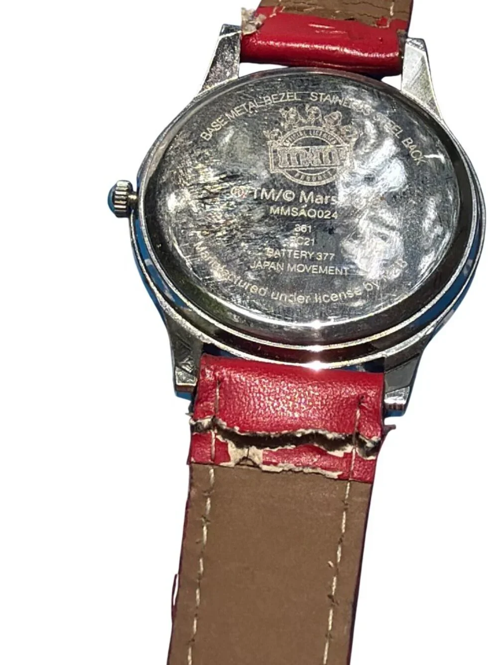 Mars 2013 Red M&M Watch Timepiece Collectible Needs Battery and Band
